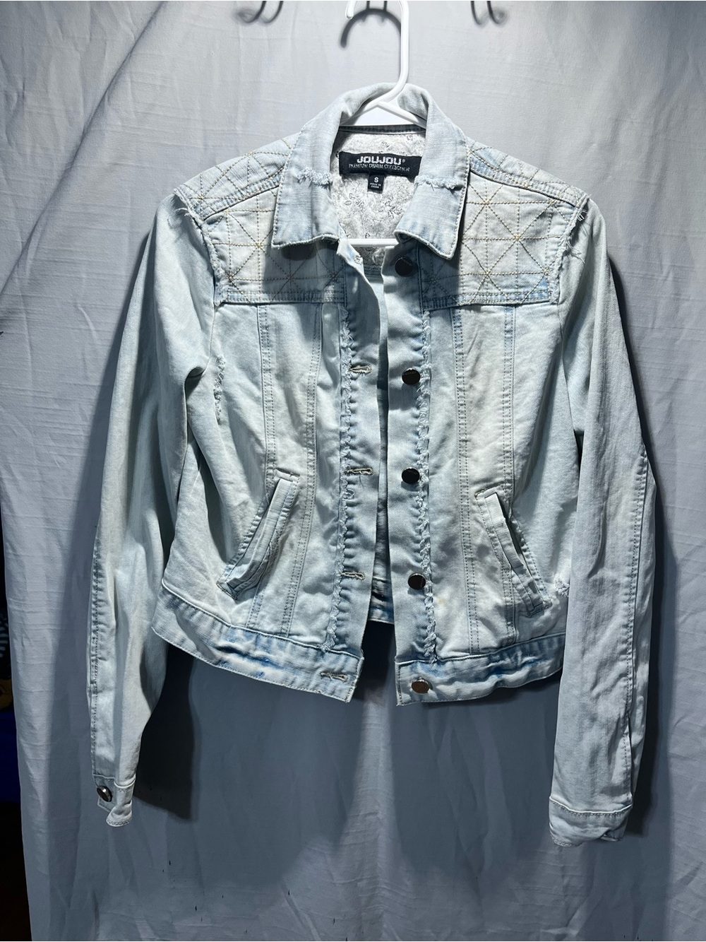 Jou Jou Light Blue Denim Jacket - Women's Casual Trucker small